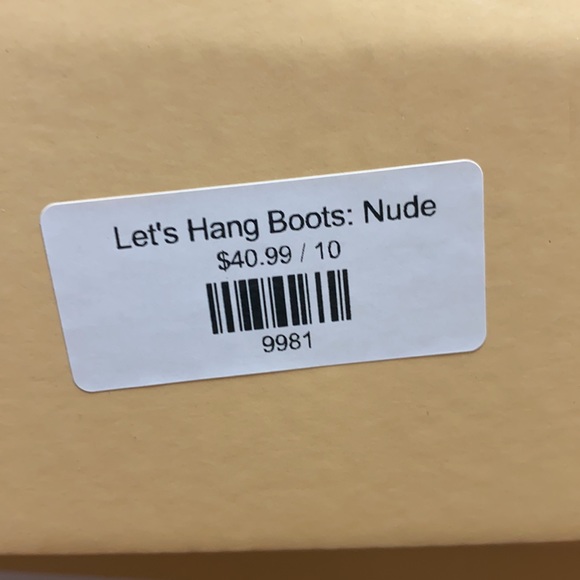 Let’s Hang Boots:Nude - Picture 5 of 6